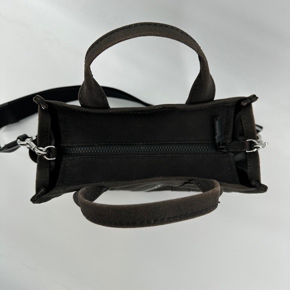 Marc Jacobs The Tote Bag Black Mini Small Canvas Tote M0016493 001 Handbag Purse - Picture 3 of 7